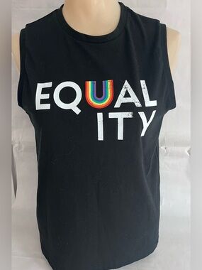 Black Pride “EQUALITY' Unity Graphic Muscle Tee XS Pride Pack